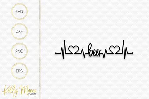 Beer Heartbeat Lifeline Kelly Maree Design 
