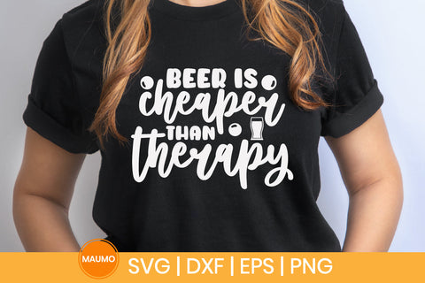 Beer is cheaper than therapy SVG Maumo Designs 