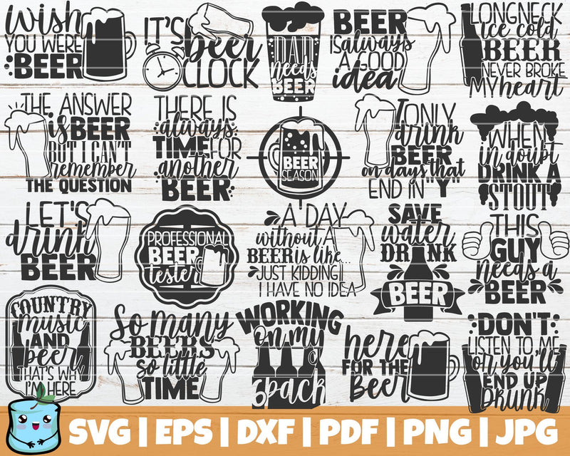 Beer Lover SVG Bundle - So Fontsy