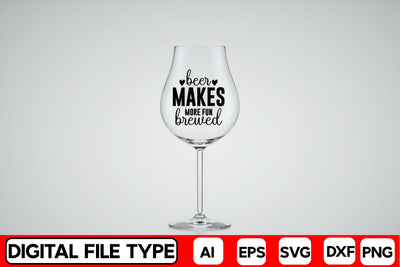 Beer Makes More Fun Brewed SVG CraftlabSvg29 