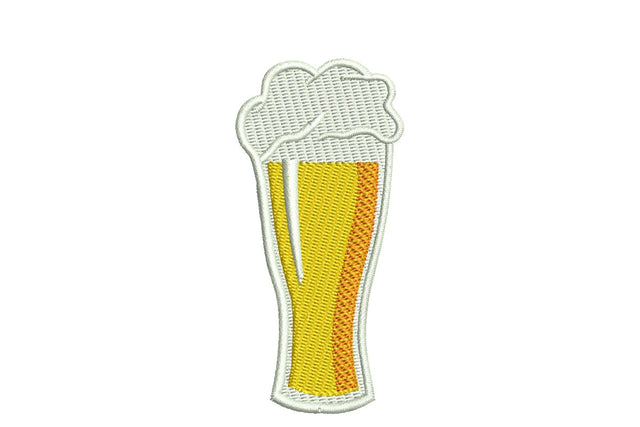Beer Mug Glass Embroidery Design. Pokal design Embroidery/Applique DESIGNS NextEmbroidery 