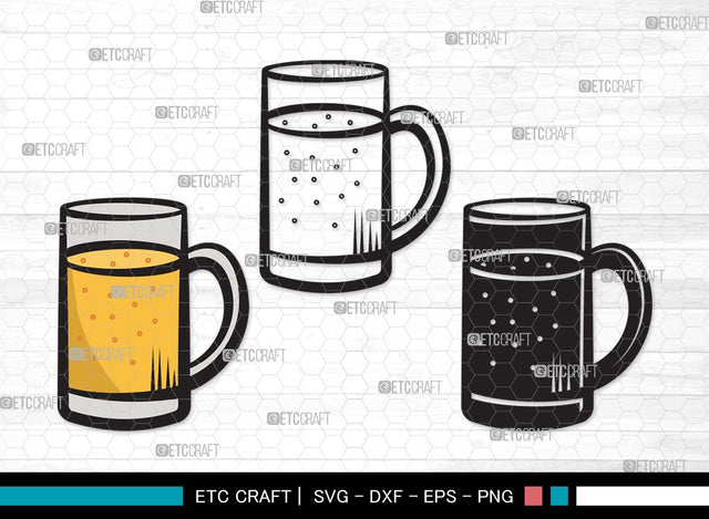 Beer Mug SVG | Beer Svg | Beer Clink Svg | Beer Glass Svg | Beer Mug Clipart SVG ETC Craft 