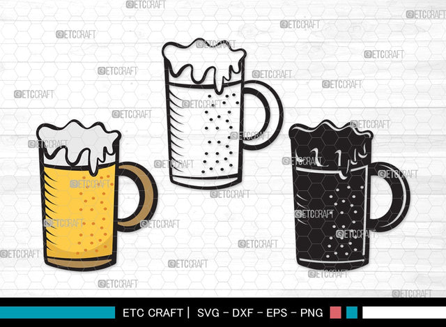 Beer Mug SVG | Beer Svg | Beer Clink Svg | Beer Glass Svg | Beer Mug Clipart SVG ETC Craft 