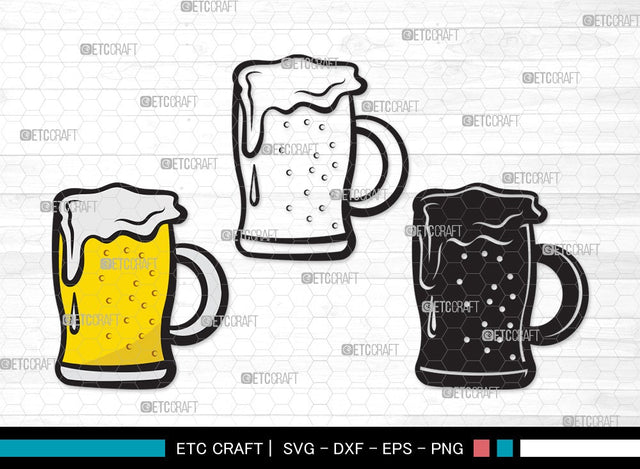 Beer Mug SVG | Beer Svg | Beer Clink Svg | Beer Glass Svg | Beer Mug Clipart SVG ETC Craft 