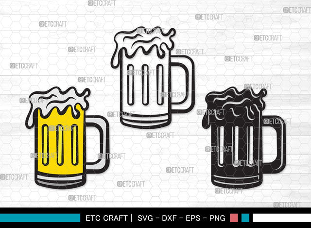 Beer Mug SVG | Beer Svg | Beer Clink Svg | Beer Glass Svg | Beer Mug Clipart SVG ETC Craft 