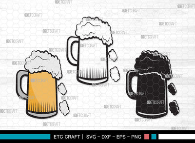 Beer Mug SVG | Beer Svg | Beer Clink Svg | Beer Glass Svg | Beer Mug Clipart SVG ETC Craft 