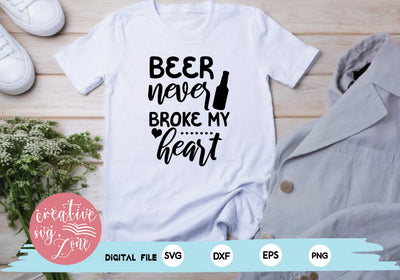 beer never broke my heart SVG md faruk hossain 