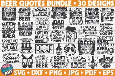 Beer quotes SVG Bundle | 30 designs SVG HQDigitalArt 
