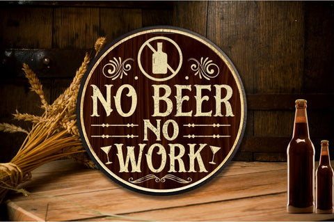 Beer Round Sign Svg Bundle SVG Regulrcrative 