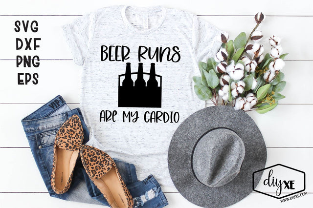 Beer Runs Are My Cardio SVG DIYxe Designs 