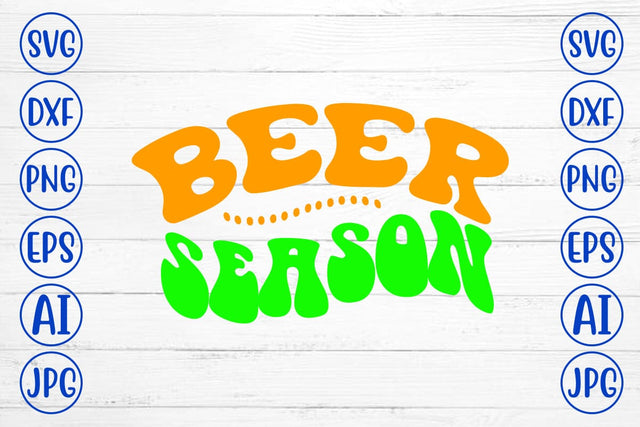 Beer Season Retro SVG SVG Syaman 