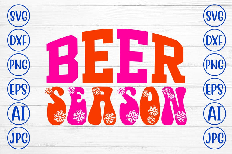 Beer Season Retro SVG SVG Syaman 