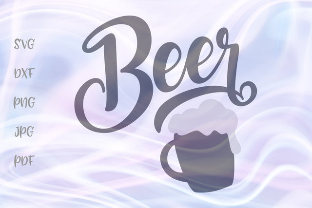 Beer Sign SVG, PNG, DXF, PDF, JPG SVG Digitals by Hanna 