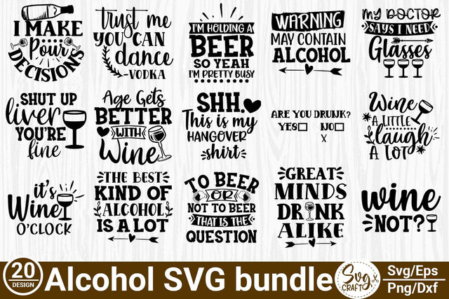 Beer SVG Bundle, Craft Beer SVG , Alcohol SVG Bundle, Wine SVG Bundle, Drink SVG Bundle Beer SVG SVG Svgcraft 