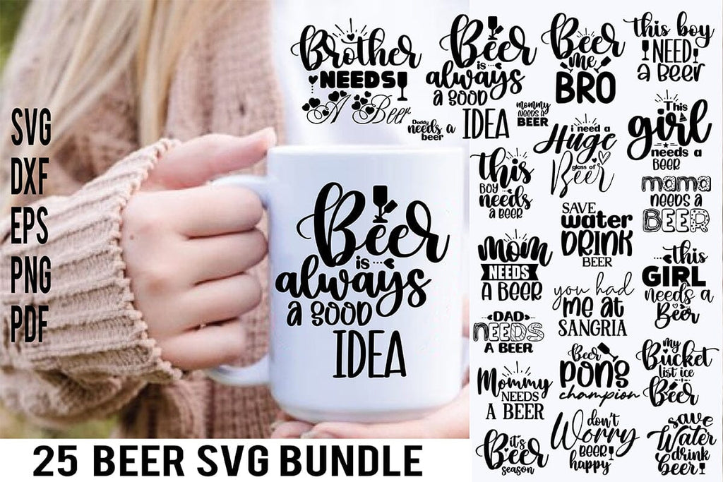 Beer SVG Bundle, Drink SVG Bundle - So Fontsy