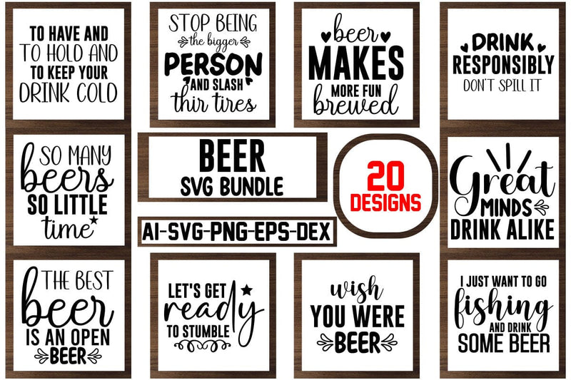 Beer Svg Bundle - So Fontsy