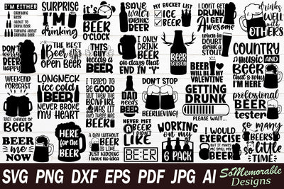 Beer SVG Bundle SVG SoMemorableDesigns 