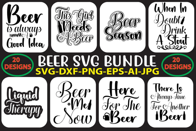 Beer SVG Bundle SVG Syaman 