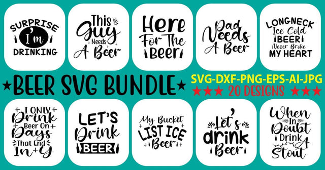 Beer SVG Bundle SVG Syaman 