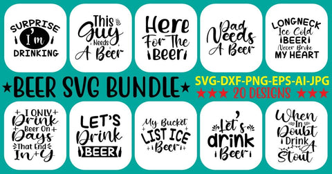 Beer SVG Bundle SVG Syaman 