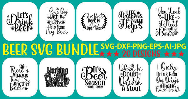 Beer SVG Bundle SVG Syaman 