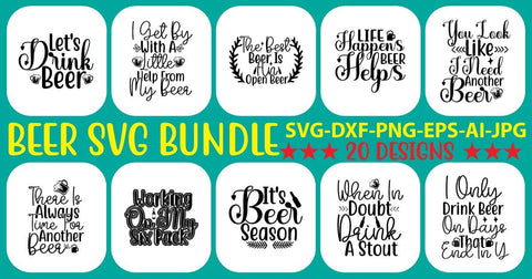 Beer SVG Bundle SVG Syaman 