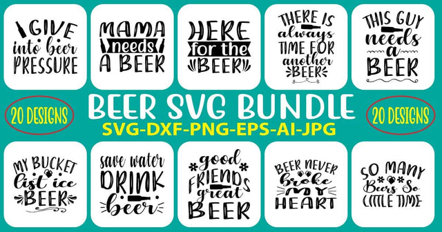 Beer SVG Bundle SVG Syaman 