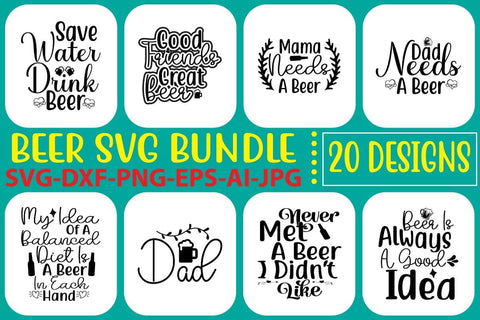 Beer SVG Bundle SVG Syaman 