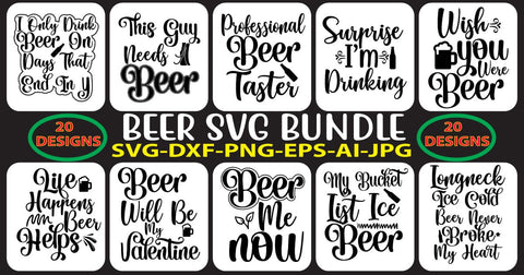 Beer SVG Bundle SVG Syaman 