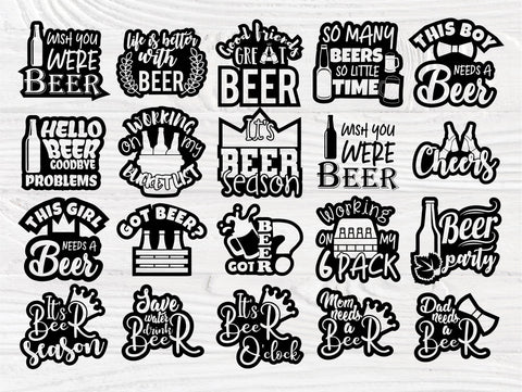 Beer SVG cut file | Beer SVG Bundle | Beer silhouette | Beers svg | Beer quotes svg | Alcohol svg | Drinking svg | Beer cricut files SVG TonisArtStudio 