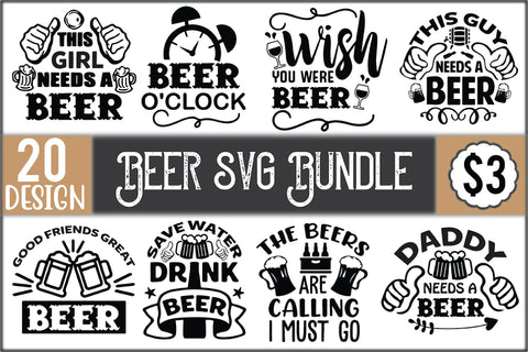 Beer Svg Design Bundle SVG Creativeart88 