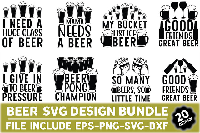 Beer Svg Design Bundle SVG Rupkotha 