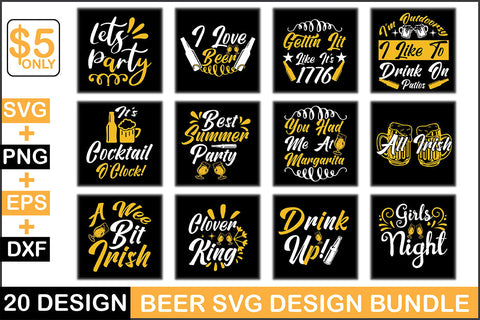 Beer T-shirt Design Bundle SVG Rupkotha 