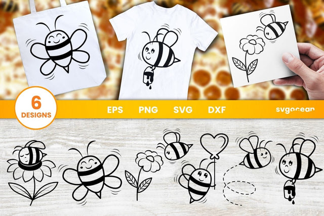 Bees SVG Bundle SVG SvgOcean 