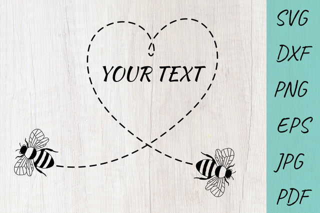 Bees SVG, Honey Bee SVG, Bumble Honey SVG, Monogram frame SVG Irina Ostapenko 