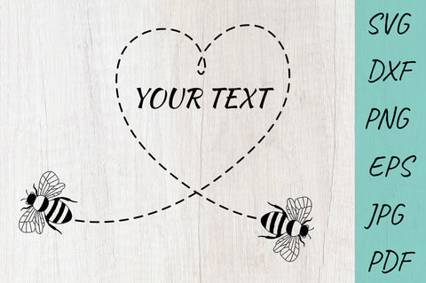 Bees SVG, Honey Bee SVG, Bumble Honey SVG, Monogram frame SVG Irina Ostapenko 