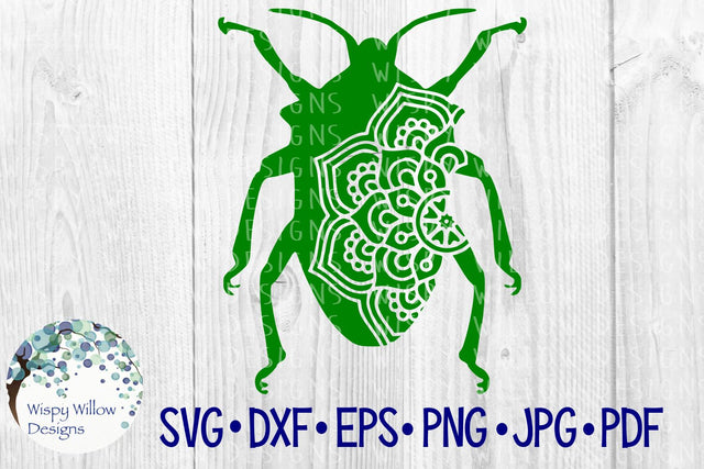 Beetle Mandala SVG Wispy Willow Designs 