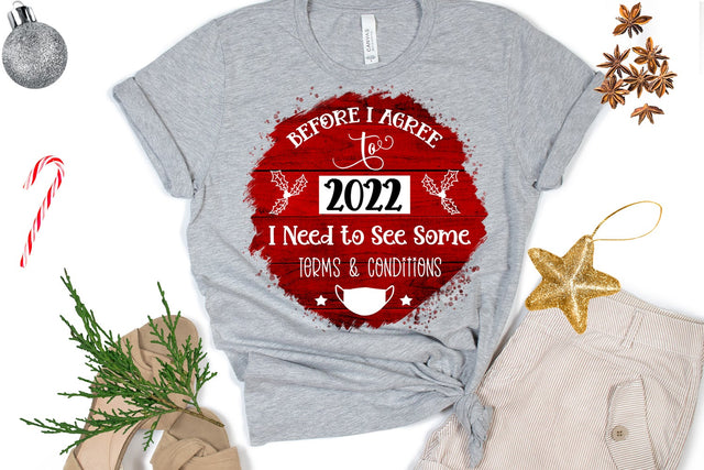Before I Agree to 2022 -Christmas Ornament Sublimation PNG Sublimation Happy Printables Club 