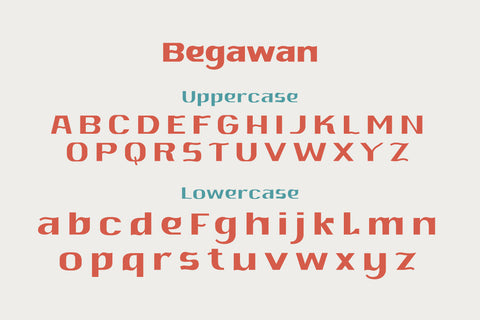 Begawan Font twinletter 
