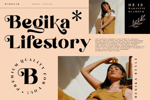 Begika Typeface Font Storytype Studio 