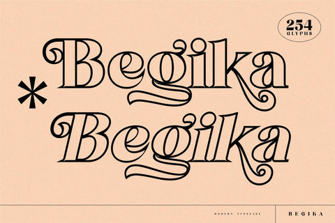 Begika Typeface Font Storytype Studio 