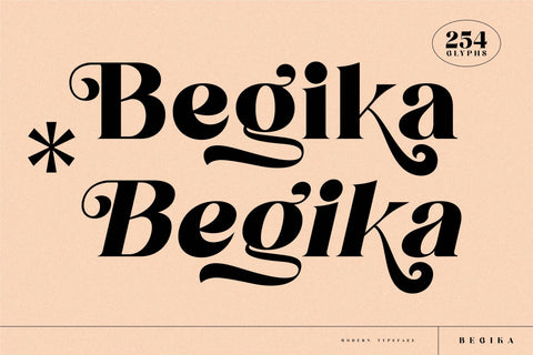 Begika Typeface Font Storytype Studio 