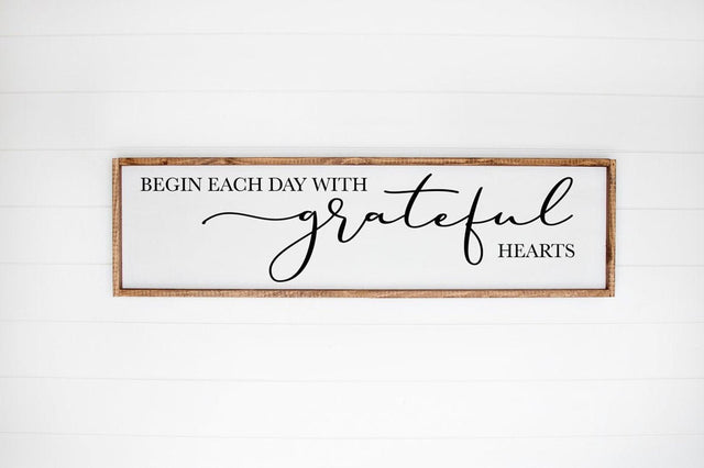Begin Each Day With A Grateful Hearts SVG Simply Cutz 
