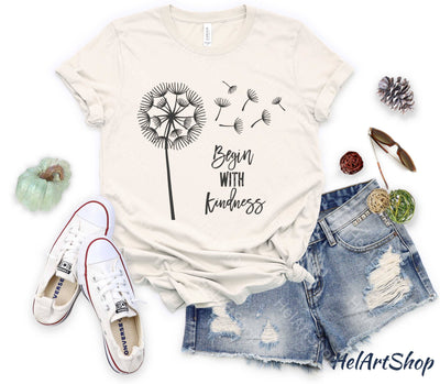 Begin With Kindness Svg SVG _HelArtShop_ 