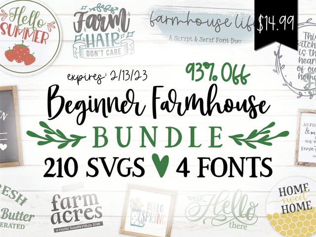 Beginner Farmhouse Bundle Bundle So Fontsy Design Shop 