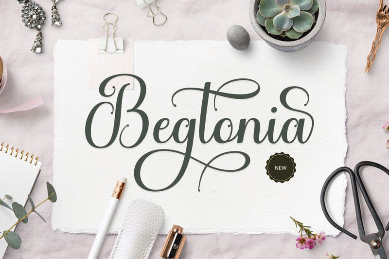 Begtonia Font azkiyaazka026 