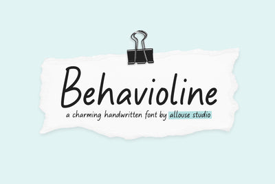 Behavioline Font Allouse.Studio 