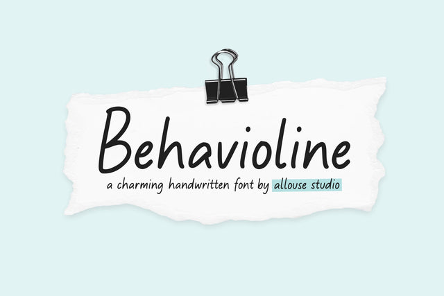 Behavioline Font Allouse.Studio 