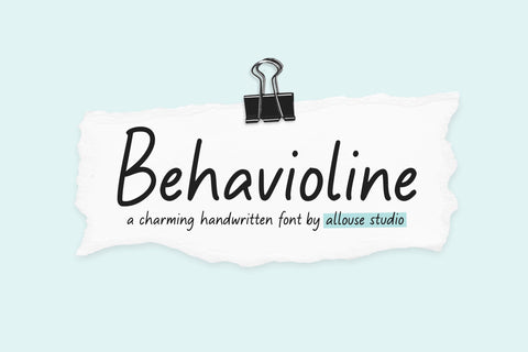 Behavioline Font Allouse.Studio 