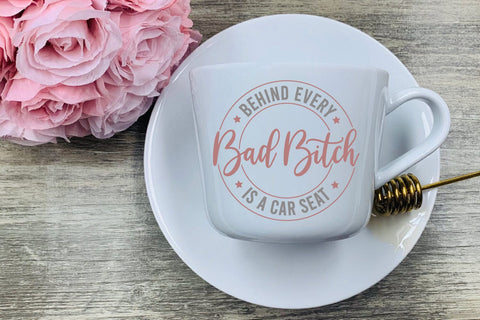Behind Every Bad Bitch is a Carseat SVG Ikonart Design Shop 